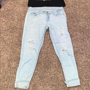 Light Wash Distressed Jeans